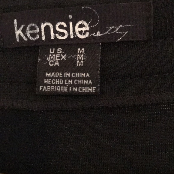 EUC KENSIE BLACK 3/4 SLEEVE DRESS BUTTONS & POCKET ACCENTS 2 LINED POCKETS. SZ M - Picture 5 of 8